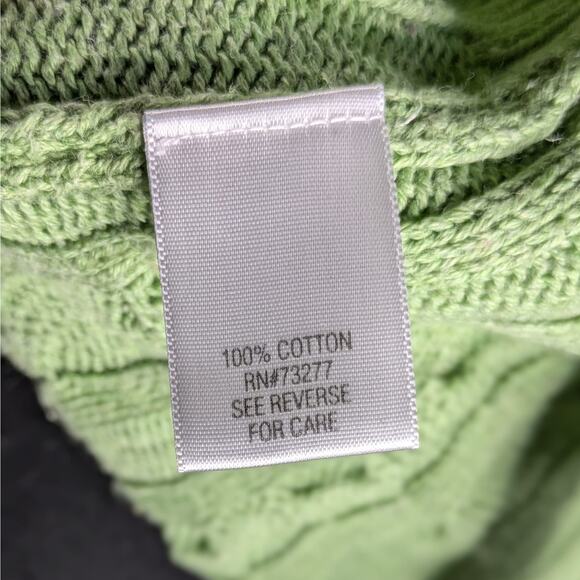 Croft & Barrow Green V-Neck Pullover Sweater XL Long Sleeve Women's Knit - Picture 7 of 10